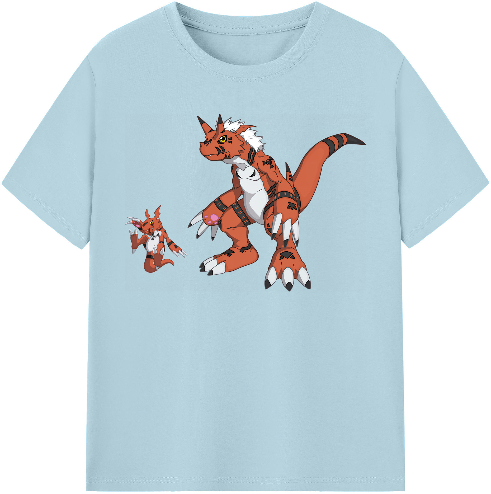 （画像用） Digimon デジタルモンスター/デジモン 綿100％半袖Tシャツ（フロントプリント）